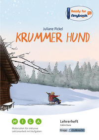 Vorderes Coverbild Anybook – Krummer Hund – Juliane Pickel – Materialien für inklusive Lektürearbeit mit Aufgaben