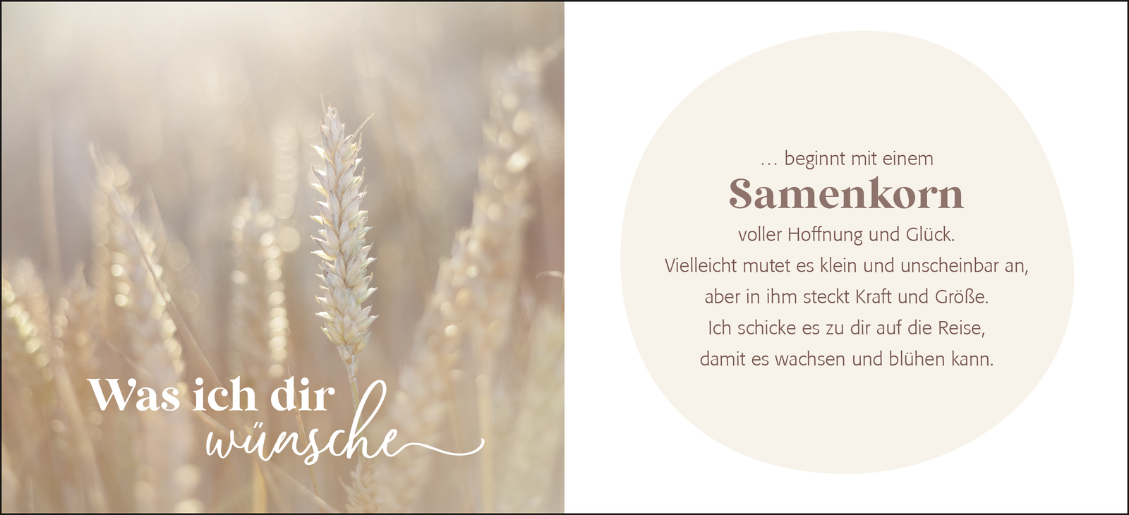 Beispielinhalt (Bild) Was ich dir wünsche
