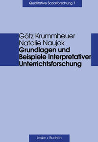 Vorderes Coverbild Grundlagen und Beispiele Interpretativer Unterrichtsforschung