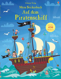 Vorderes Coverbild Mein Stickerbuch: Auf dem Piratenschiff