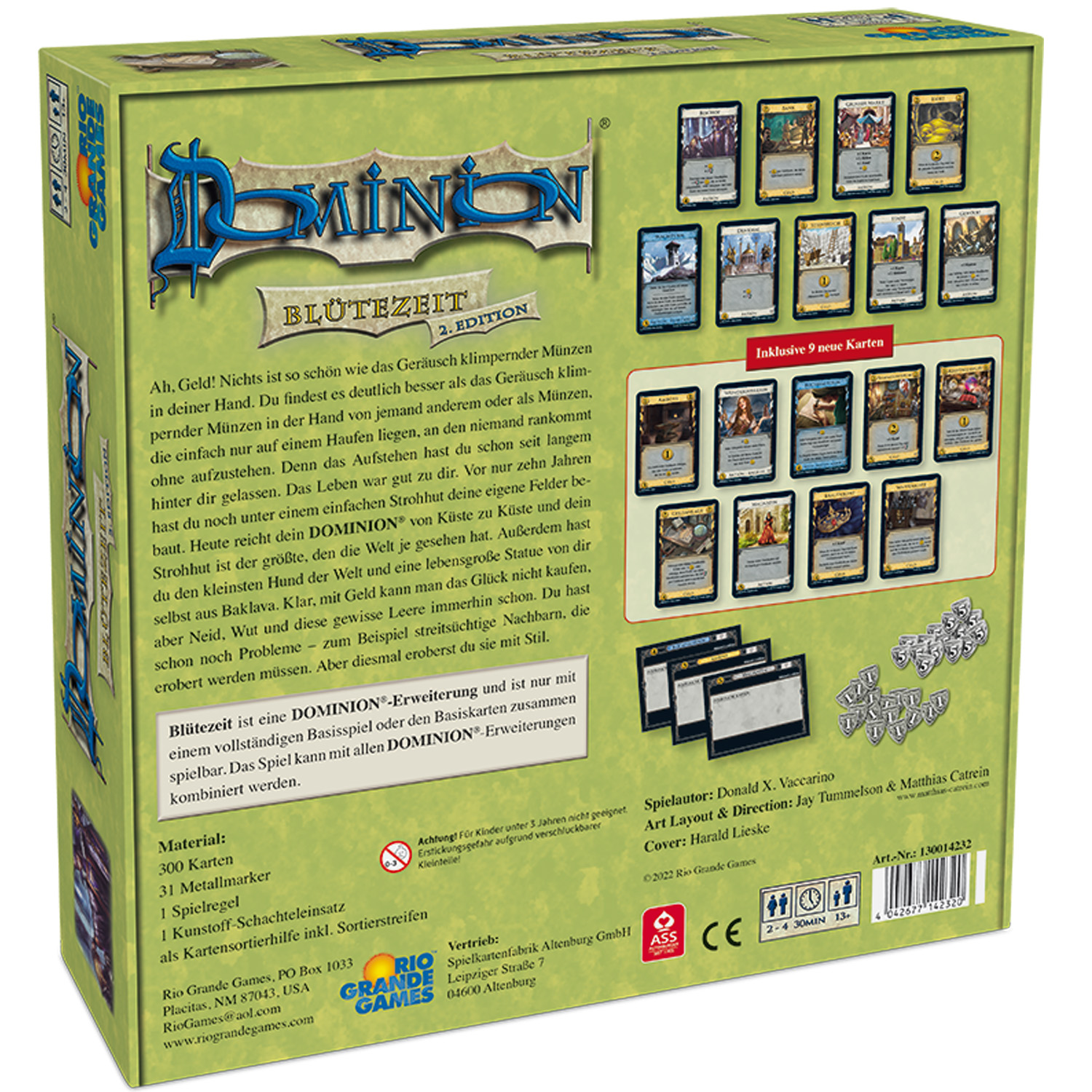 Rückseitencover Dominion Blütezeit 2. Edition