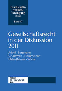 Vorderes Coverbild Gesellschaftsrecht in der Diskussion 2011