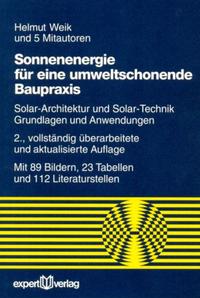 Vorderes Coverbild Sonnenenergie für eine umweltschonende Baupraxis