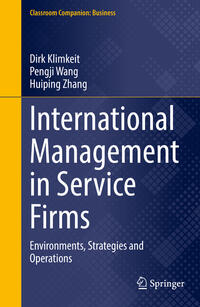 Vorderes Coverbild International Management in Service Firms