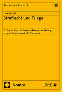 Vorderes Coverbild Strafrecht und Triage
