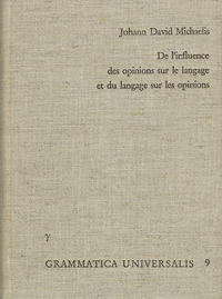 Vorderes Coverbild De l'influence des opinions sur le langage, et du langage sur les opinions