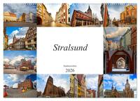 Vorderes Coverbild Stralsund Stadtansichten (Wandkalender 2026 DIN A2 quer), CALVENDO Monatskalender