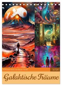 Vorderes Coverbild Galaktische Träume (Tischkalender 2026 DIN A5 hoch), CALVENDO Monatskalender