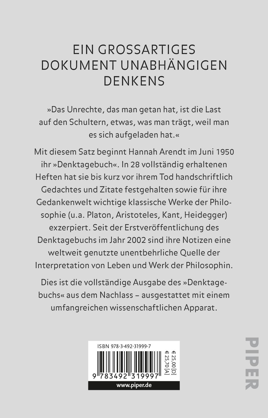 Rückseitencover Denktagebuch