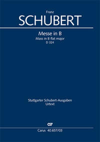 Vorderes Coverbild Messe in B (Klavierauszug)