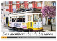 Vorderes Coverbild Das atemberaubende Lissabon (Tischkalender 2025 DIN A5 quer), CALVENDO Monatskalender