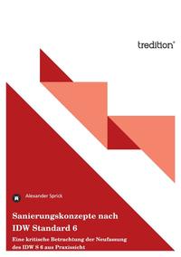 Vorderes Coverbild Sanierungskonzepte nach IDW Standard 6