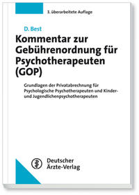 Vorderes Coverbild Kommentar zur Gebührenordnung für Psychotherapeuten (GOP)