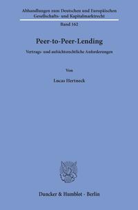 Vorderes Coverbild Peer-to-Peer-Lending.
