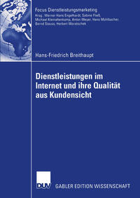 Vorderes Coverbild Dienstleistungen im Internet und ihre Qualität aus Kundensicht