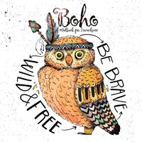 Vorderes Coverbild Boho Malbuch für Erwachsene