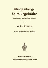 Vorderes Coverbild Klingelnberg-Spiralkegelräder