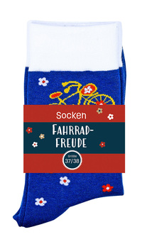 Vorderes Coverbild Socken »Fahrrad-Freude«