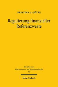 Vorderes Coverbild Regulierung finanzieller Referenzwerte