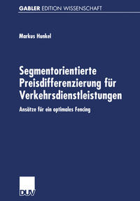 Vorderes Coverbild Segmentorientierte Preisdifferenzierung für Verkehrsdienstleistungen