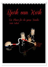 Vorderes Coverbild Bjork van Kork / Familienplaner (Tischkalender 2025 DIN A5 hoch), CALVENDO Monatskalender