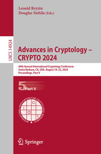 Vorderes Coverbild Advances in Cryptology – CRYPTO 2024