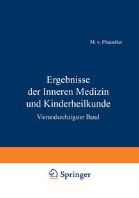 Vorderes Coverbild Ergebnisse der Inneren Medizin und Kinderheilkunde