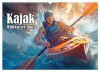 Vorderes Coverbild Kayak Wildwasser Sport (Wandkalender 2025 DIN A2 quer), CALVENDO Monatskalender