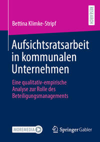 Vorderes Coverbild Aufsichtsratsarbeit in kommunalen Unternehmen