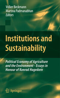 Vorderes Coverbild Institutions and Sustainability
