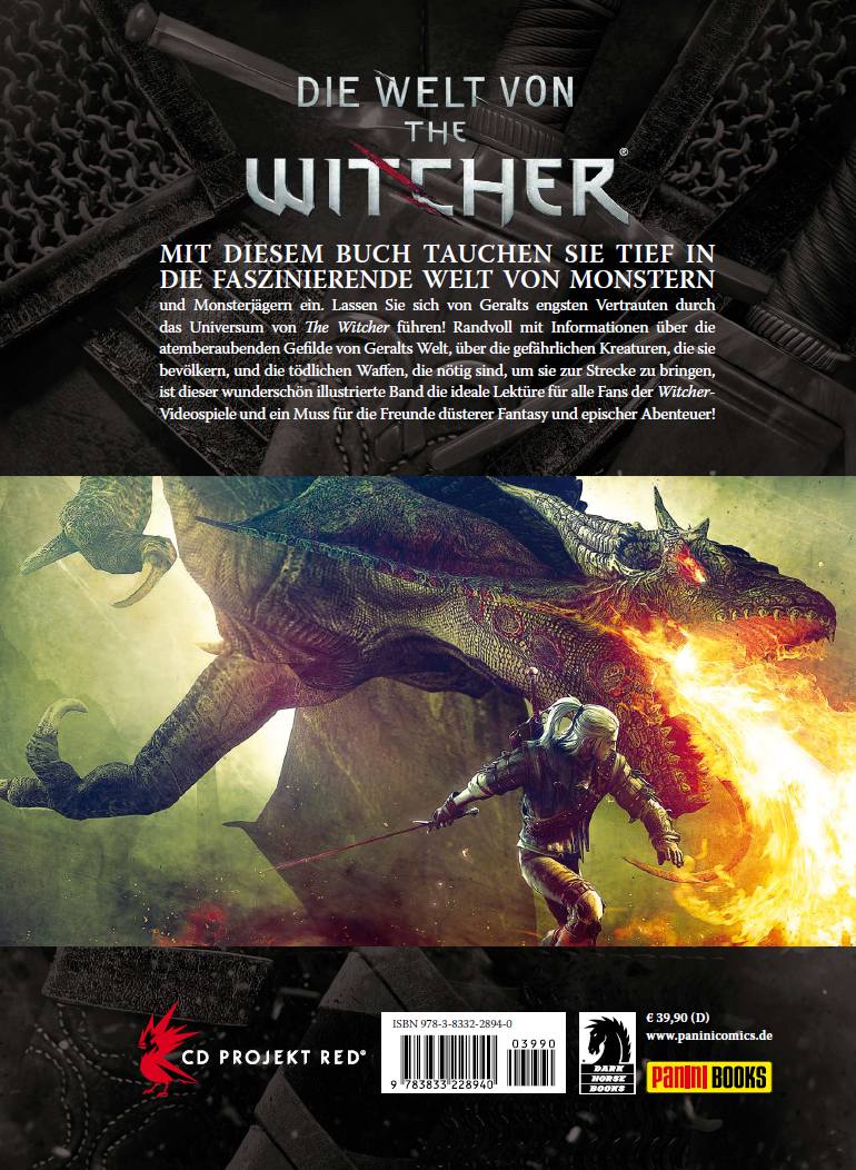 Rückseitencover Die Welt von The Witcher