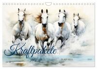 Vorderes Coverbild Kraftpakete in Aquarell (Wandkalender 2025 DIN A4 quer), CALVENDO Monatskalender