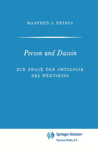 Vorderes Coverbild Person und Dasein