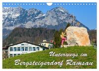 Vorderes Coverbild Unterwegs im Bergsteigerdorf Ramsau (Wandkalender 2025 DIN A4 quer), CALVENDO Monatskalender