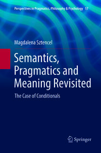 Vorderes Coverbild Semantics, Pragmatics and Meaning Revisited