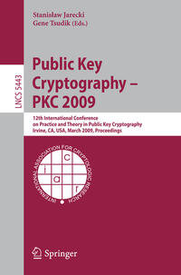 Vorderes Coverbild Public Key Cryptography - PKC 2009