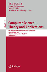Vorderes Coverbild Computer Science - Theory and Applications