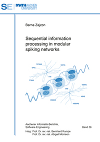 Vorderes Coverbild Sequential information processing in modular spiking networks