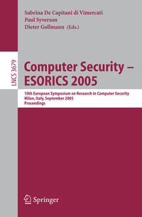 Vorderes Coverbild Computer Security - ESORICS 2005