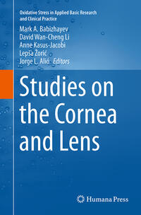 Vorderes Coverbild Studies on the Cornea and Lens