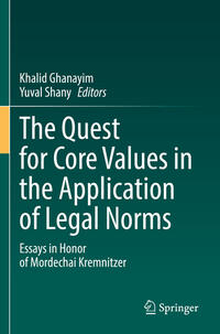 Vorderes Coverbild The Quest for Core Values in the Application of Legal Norms