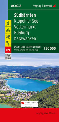 Vorderes Coverbild Südkärnten, Wander-, Rad- und Freizeitkarte 1:50.000, freytag & berndt, WK 0238