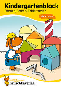 Vorderes Coverbild Kindergartenblock ab 4 Jahre - Formen, Farben, Fehler finden