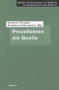 Vorderes Coverbild Prozeßakten als Quelle