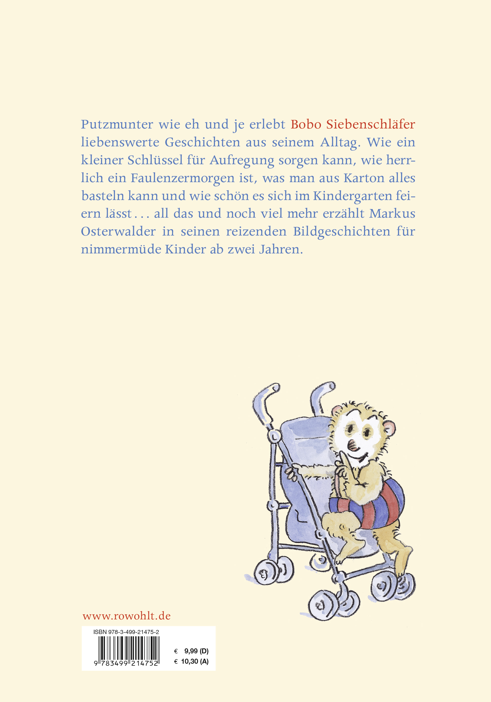 Rückseitencover Bobo Siebenschläfer wird nicht müde