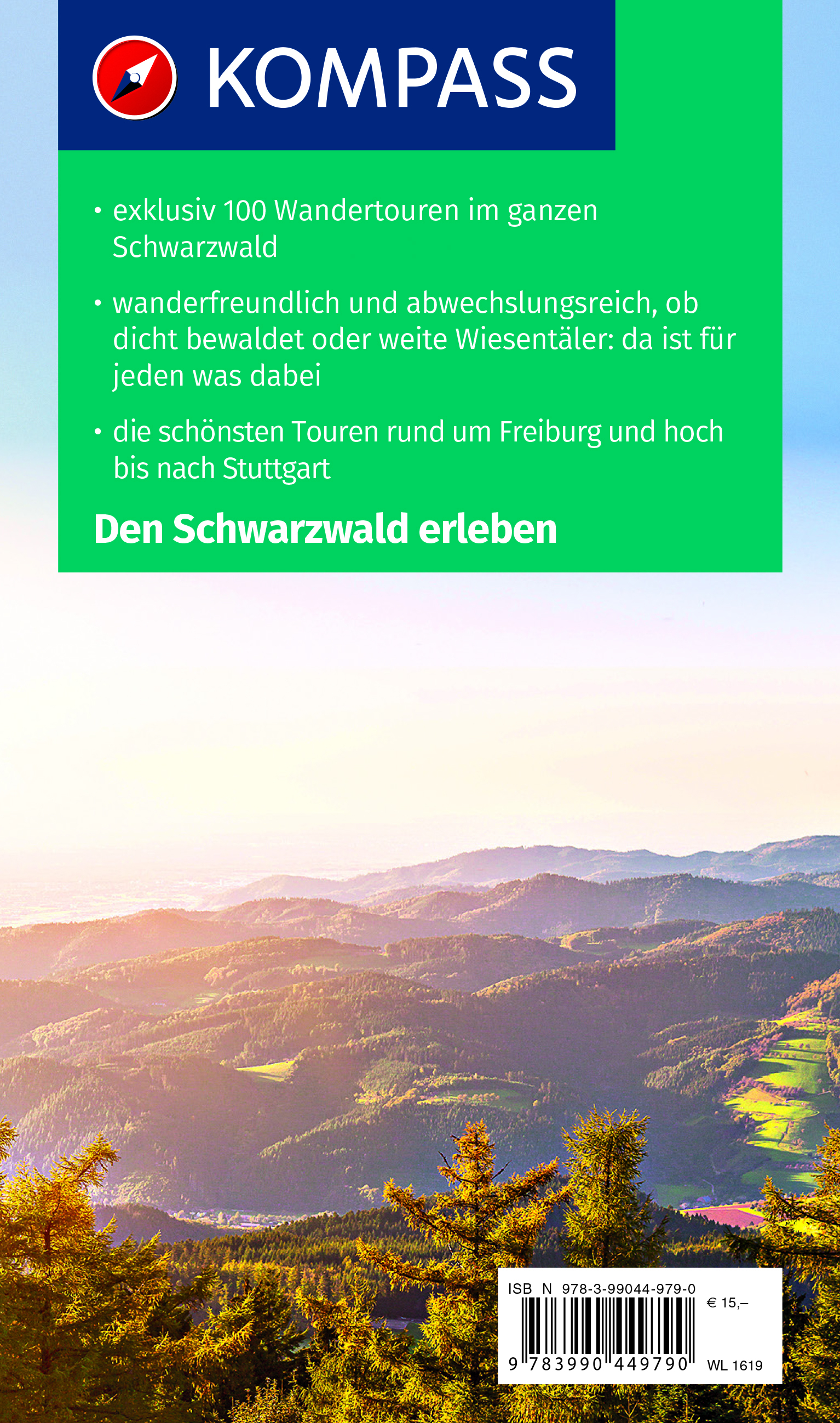 Rückseitencover KOMPASS Wanderlust Schwarzwald