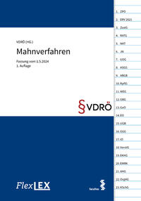 Vorderes Coverbild FlexLex Mahnverfahren