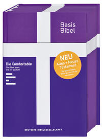 Vorderes Coverbild BasisBibel. Die Komfortable. Lila
