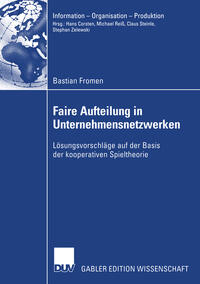 Vorderes Coverbild Faire Aufteilung in Unternehmensnetzwerken