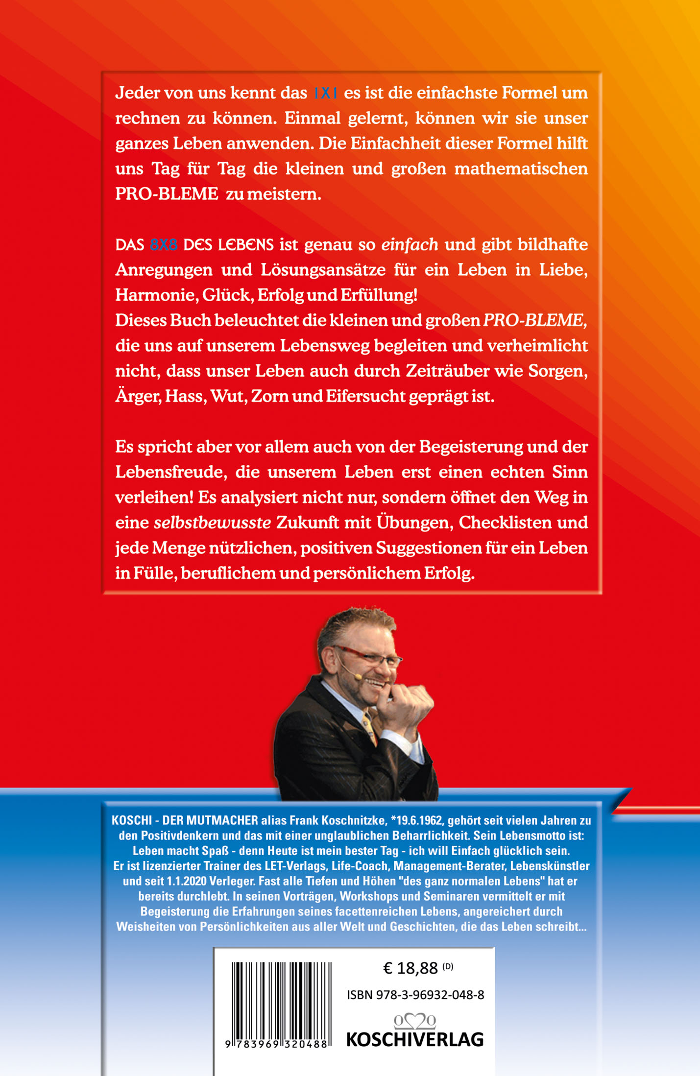 Rückseitencover Das 8x8 des Lebens